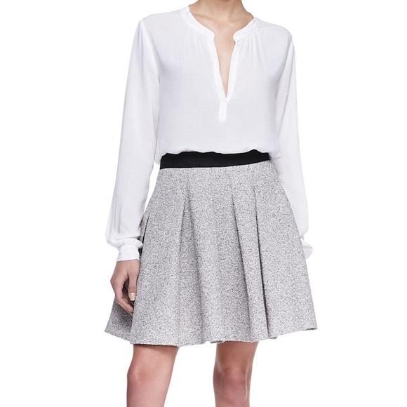 French Connection Dresses & Skirts - French Connection Salt Pepper Tweed A-line skirt